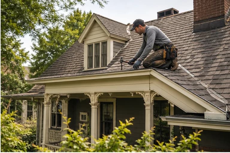 Kaliber Roofing inspection on a clean Davidson NC roof