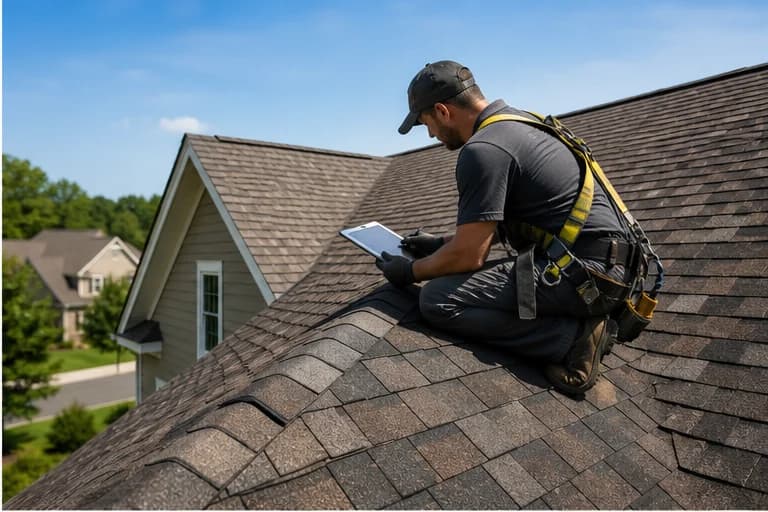 Kaliber Roofing inspection on a clean Kannapolis NC roof