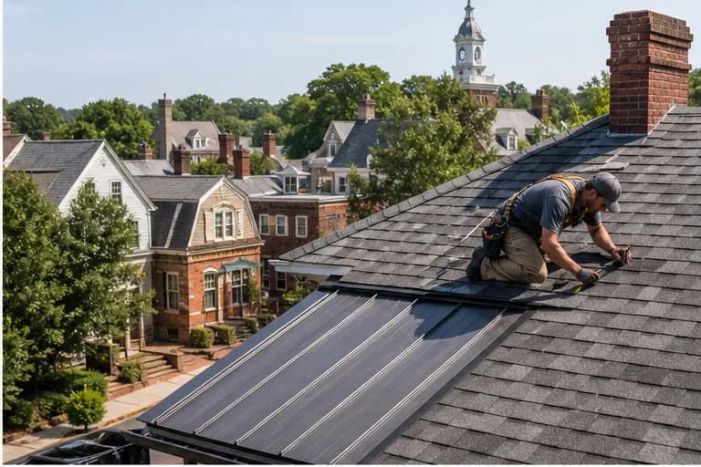 Kaliber Roofing inspection on a clean York SC roof